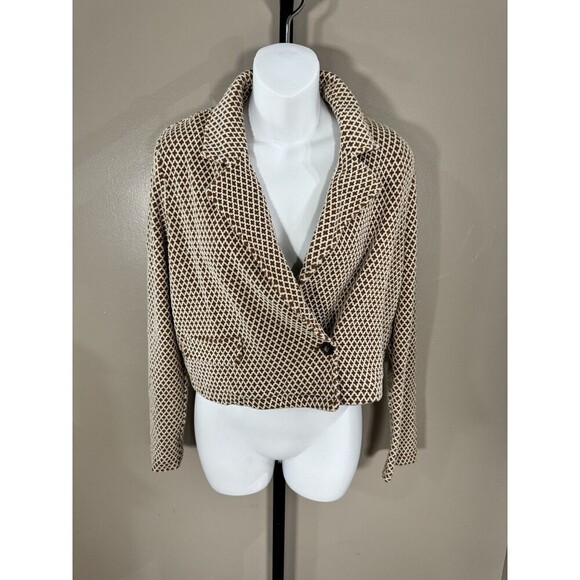 Anthropologie Maeve  Cropped Knit Blazer Size Medium - Picture 1 of 7